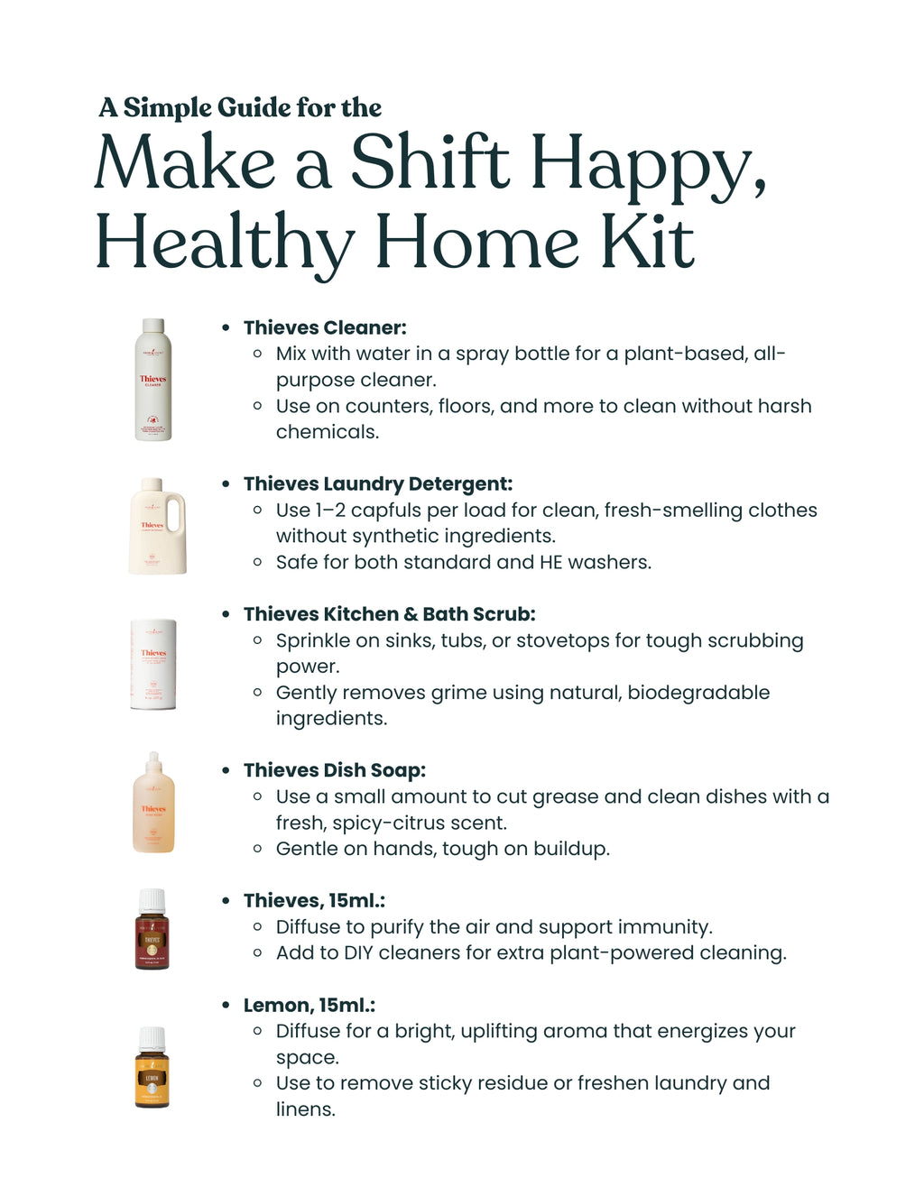 Make A Shift Happy, Healthy Home Kit