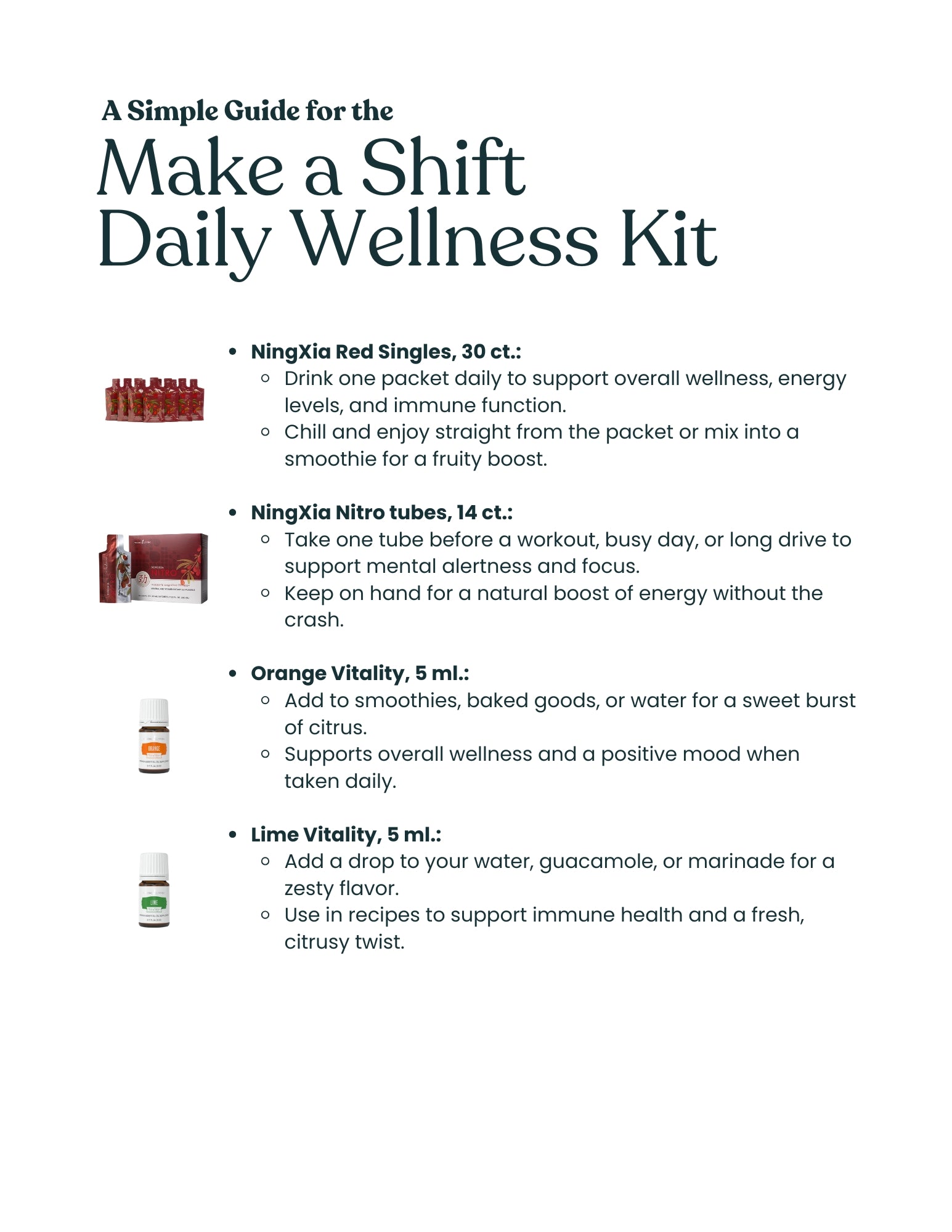 Make A Shift Daily Wellness Kit